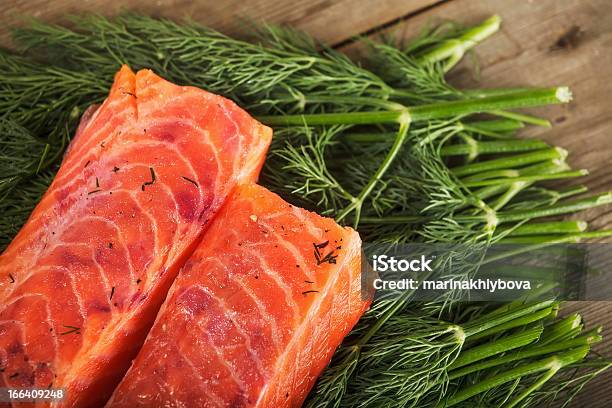 Grav Laxista A Vegetação - Fotografias de stock e mais imagens de Comida - Comida, Condimento - Temperos, Cortado em Filete