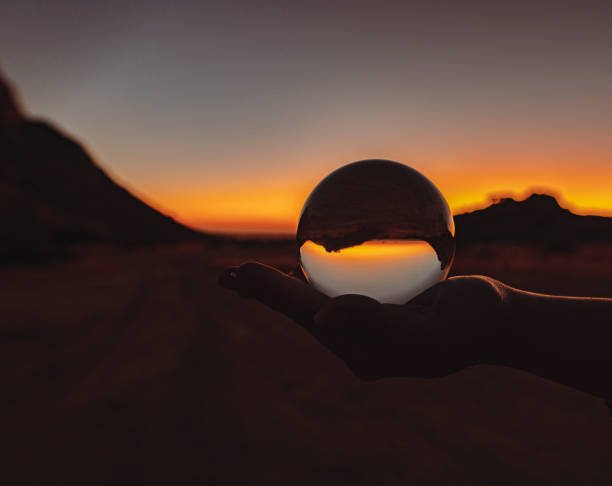 istock Lensball sunset in Namibia, Africa 1664099068