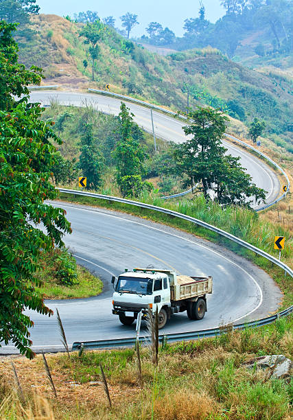 istock Truck on the road 166411541