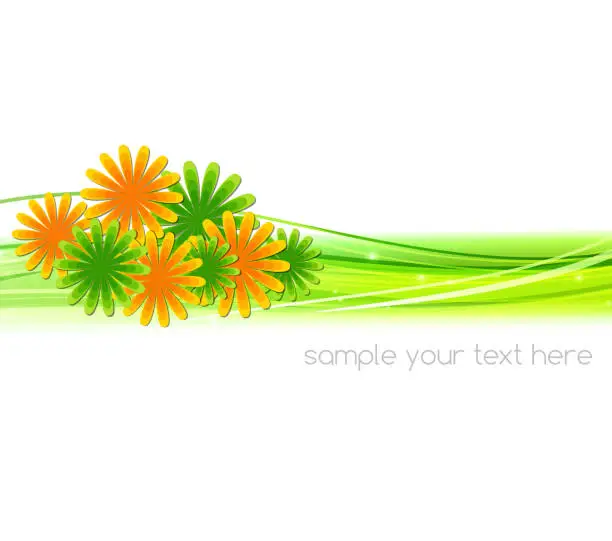 Vector illustration of Floral background