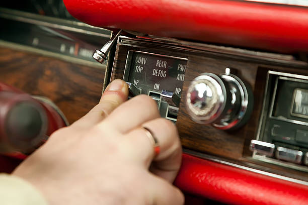 convertible dashboard stock photo