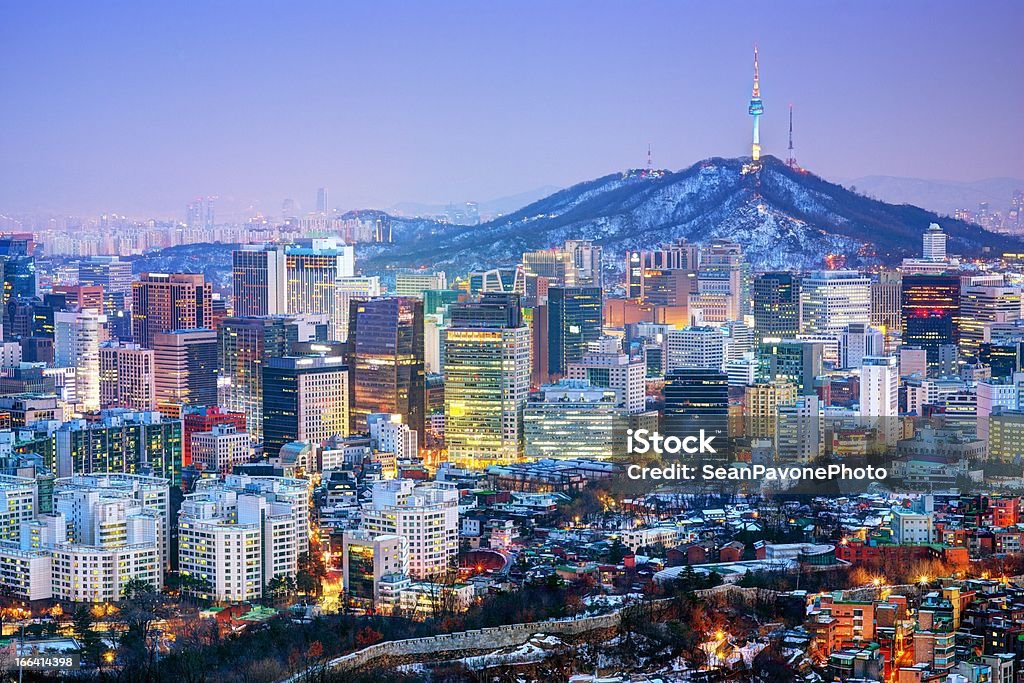 City of Seoul Korea Downtown cityscape of Seoul, South Korea Seoul Stock Photo