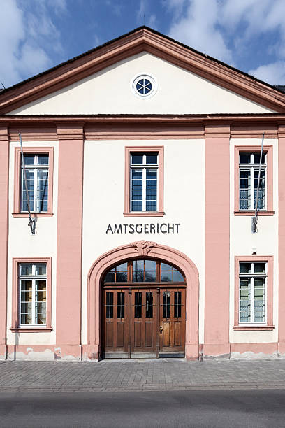 istock Facade and entrance of german Amtsgericht (district court) 166414409