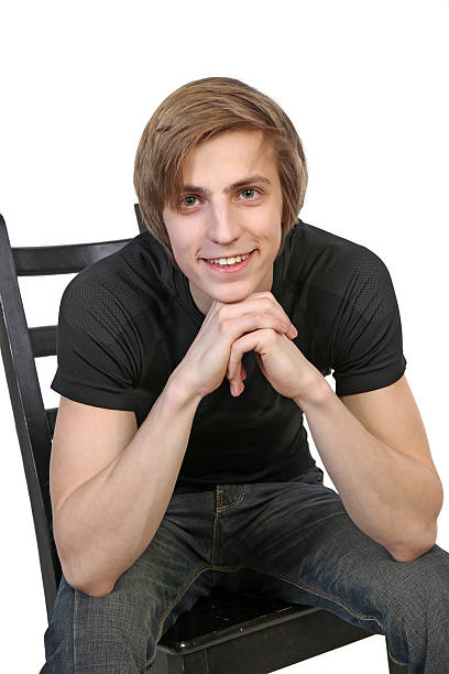 istock Portrait of young caucasian man smiling 166414925