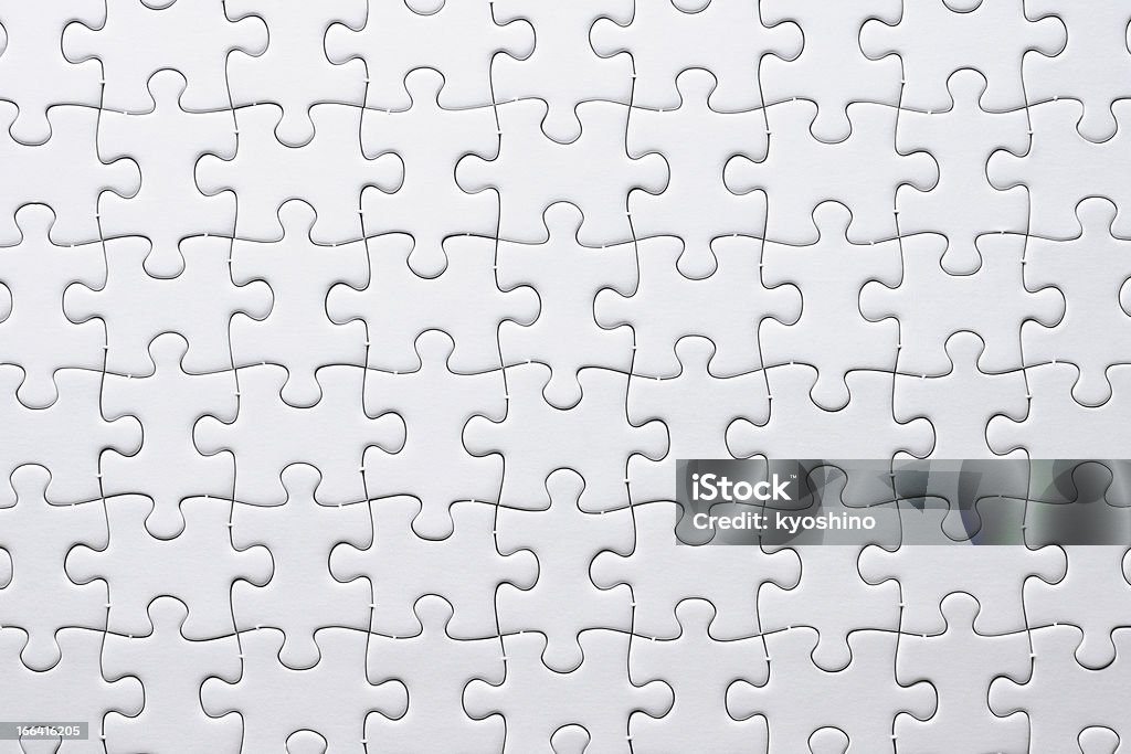 Vuoto bianco puzzle sfondo di texture - Foto stock royalty-free di Rompicapo