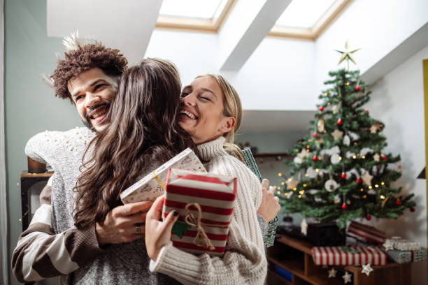 istock Friends celebrating Christmas 1664171276
