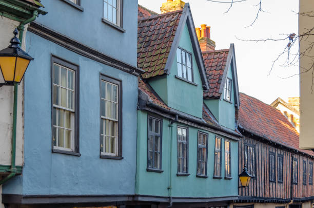 istock Architecture in the old town of Norwick, UK 1664171767