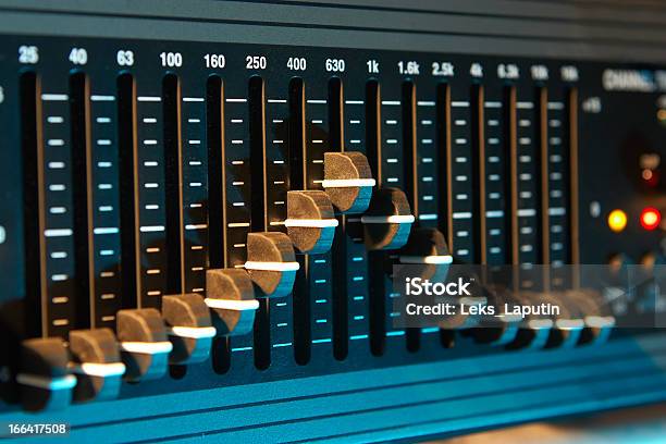 Graphic Sound Equalizer Stock Photo - Download Image Now - Abstract, Amplifier, Audio Equipment