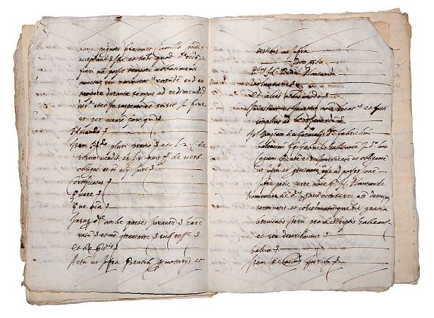 istock Ancient writing paper background. Year 1596. 166417789