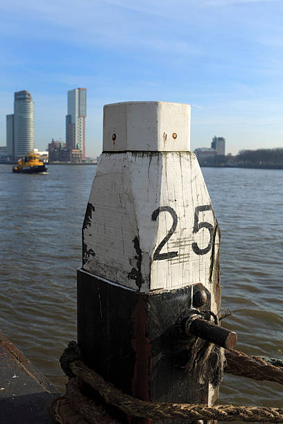 istock bolllard with Rotterdam's modern architecture in the background 166417917