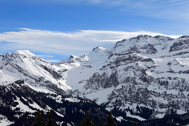 istock snow covered mountain ridge in the Alps 166420501