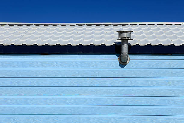 side view of a holiday home stock photo
