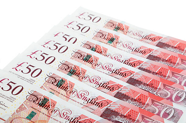 British currency stock photo