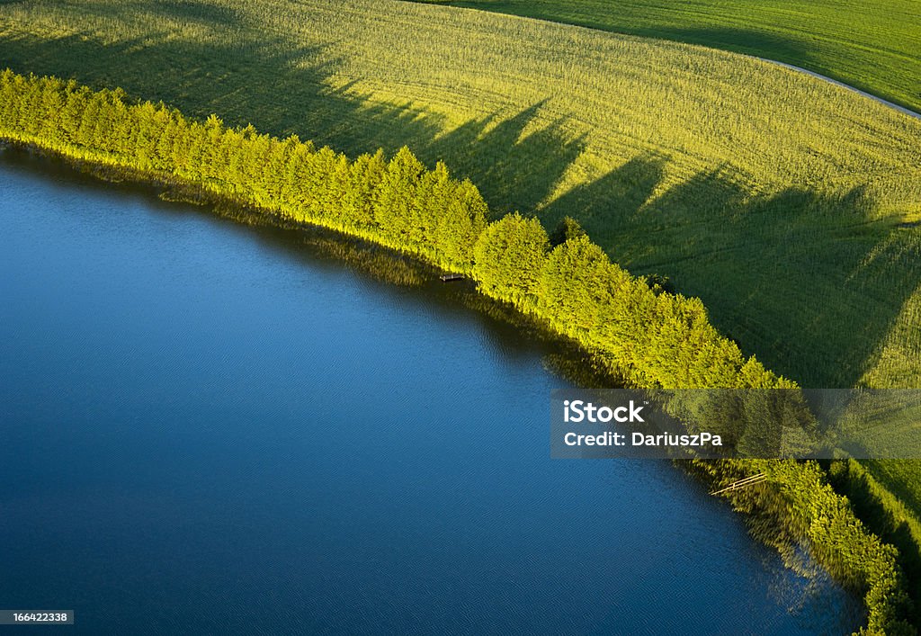 Aerial Foto von Ackerland - Lizenzfrei Agrarbetrieb Stock-Foto