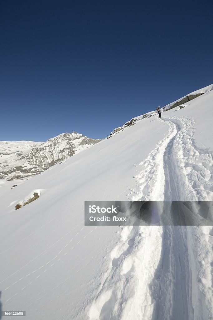 Montanhismo no Inverno - Royalty-free Alpes Europeus Foto de stock