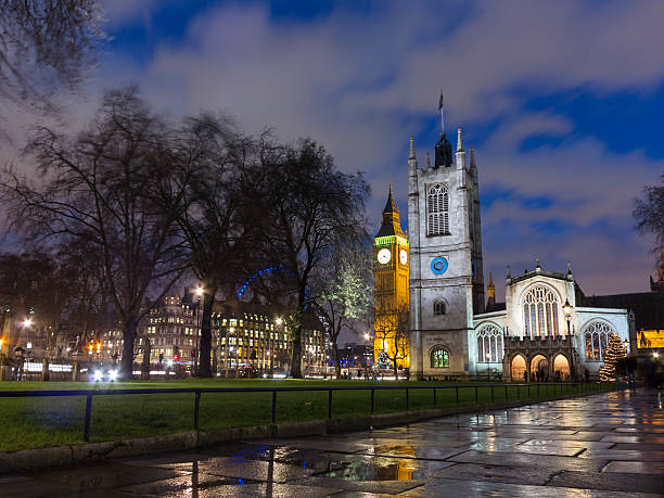 istock Christmas at Parliament Square, London 166423138