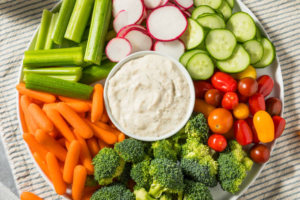 istock Healthy Homemade Veggie Tray Appetizer 1664257588