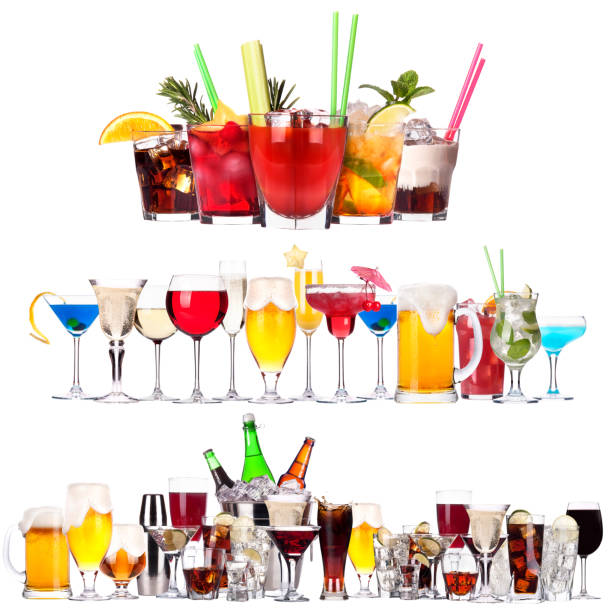 istock Set of different alcoholic drinks and cocktails 166427870