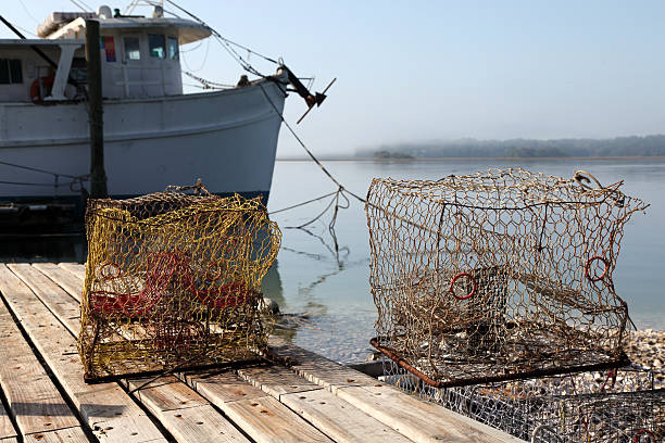 Crab Traps stock photo