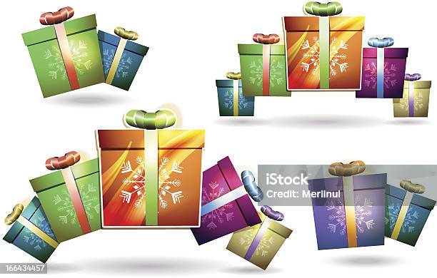 Regalo Di Natale - Immagini vettoriali stock e altre immagini di Carino - Carino, Colore descrittivo, Confezione