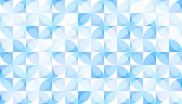 Vector illustration of Seamless light blue retro pattern background wallpaper