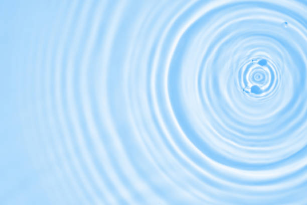 istock Abstract transparent water shadow surface texture natural ripple on blue background 1664407567