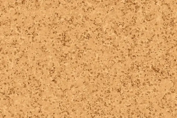 Vector illustration of Seamless pattern of brown corkboard texture. Cork board for pinning notes