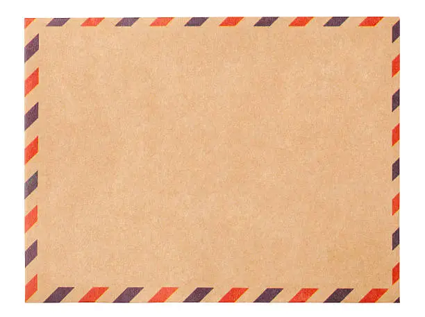 Air mail Envelope with clipping path