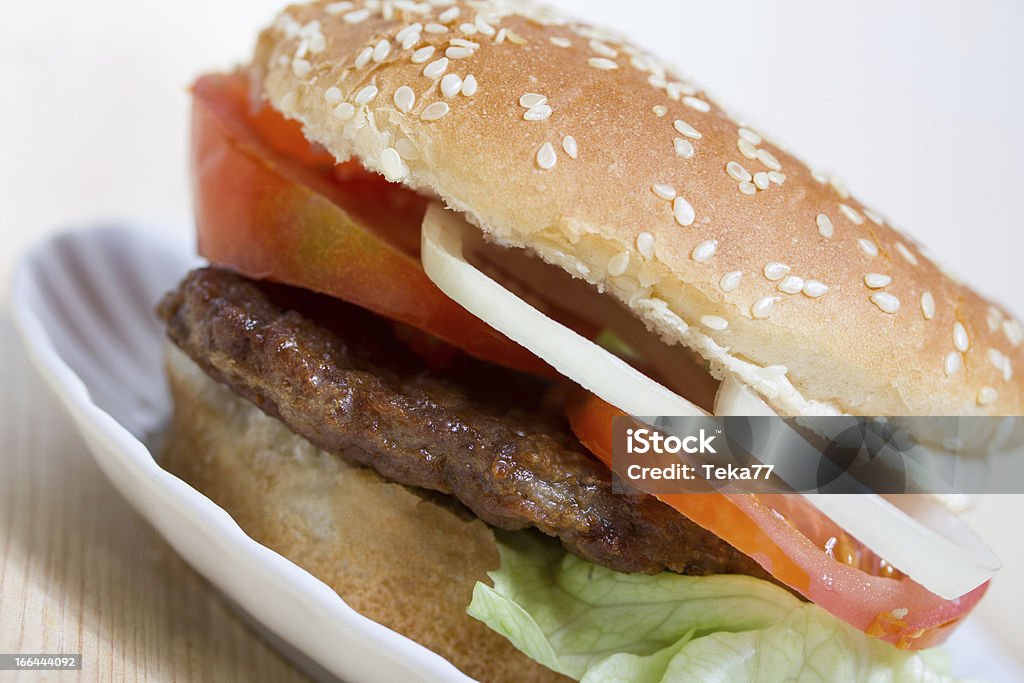 fresh made Hamburger Beef Stock Photo