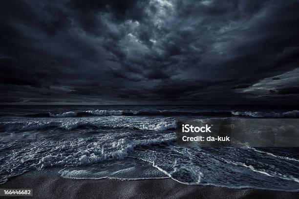 Stormy Sea Stock Photo - Download Image Now - Dark, Storm, Sea