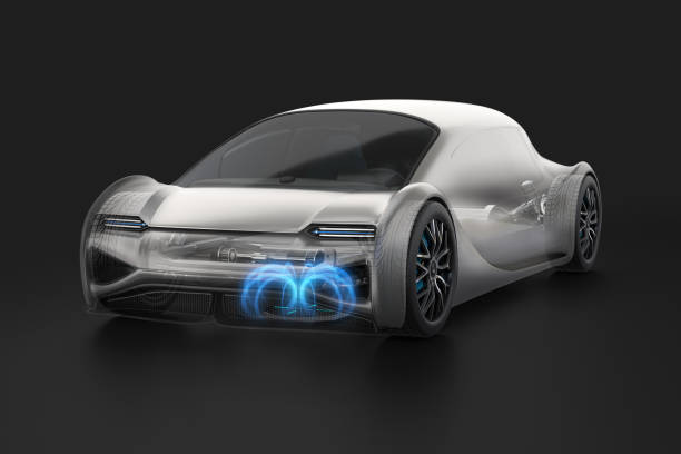 istock Electric Car charging in wireless charging station 1664470353