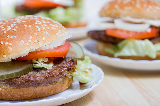 istock fresh made Hamburgers 166447630