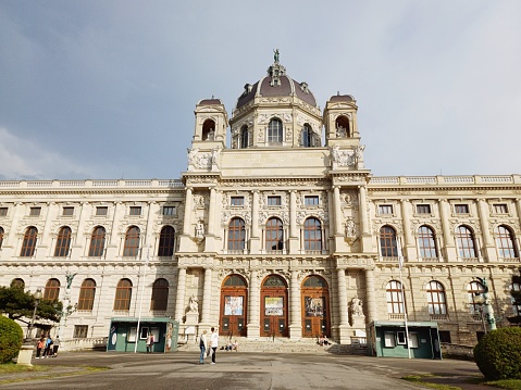 Central University Library in Bucharest, Romania during the day.