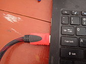 HDMI plug to laptop
