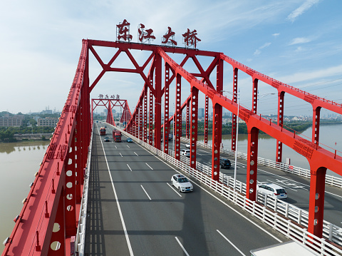 Appearance of Dongjiang Bridge in Dongguan City, China