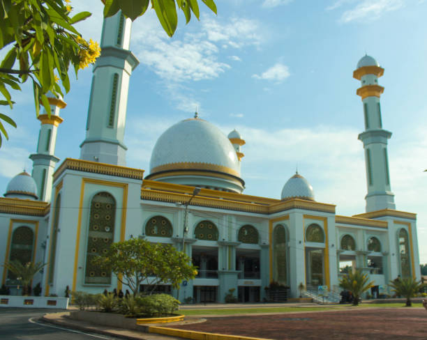 istock Achmad Bakrie Asahan Grand Mosque on a sunny day 1664611230