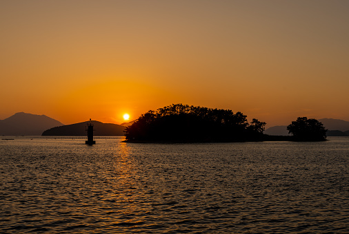 Sunset in Seongpo-ri, Geoje-do