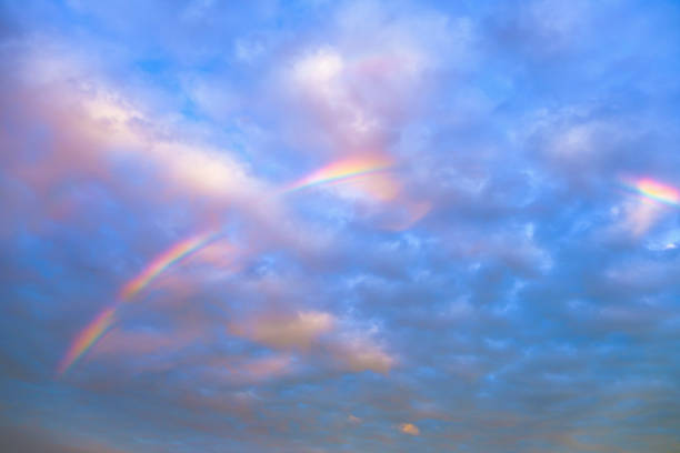 istock Rainbow Sunset sky landscape blue horizon abstract nature beautiful Cloudscape outdoor 1664651048