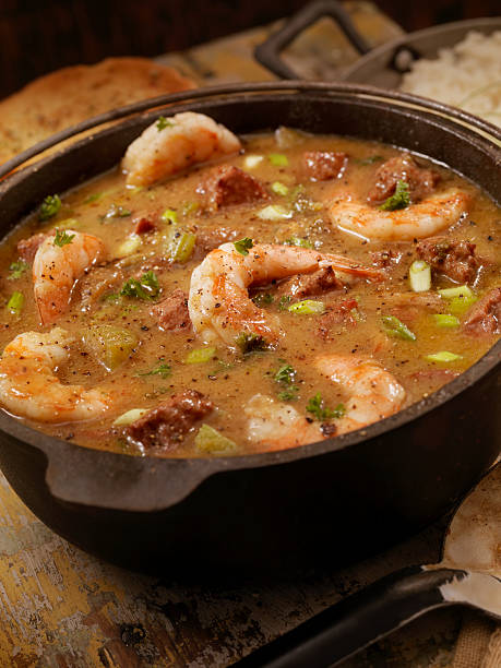 istock Shrimp and Sausage Gumbo 166466281