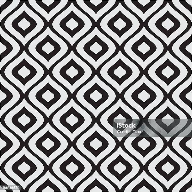 A Black And White Abstract Pattern Stock Illustration - Download Image Now - Abstract, Backgrounds, Black Color