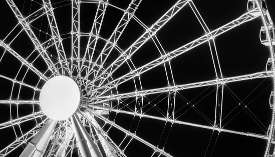 A Ferris Wheel overlooking the Old Port area of Old Montreal commenced operations in 2017 and has been a major tourist draw since that time.  It is the most visible beacon in the Old Port amongst the many tourist attractions there.