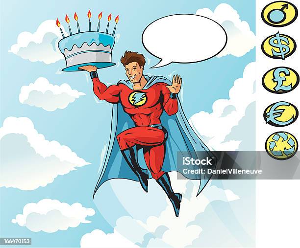 슈퍼 버스데이 생일에 대한 스톡 벡터 아트 및 기타 이미지 - 생일, 슈퍼히어로, 알림 메시지