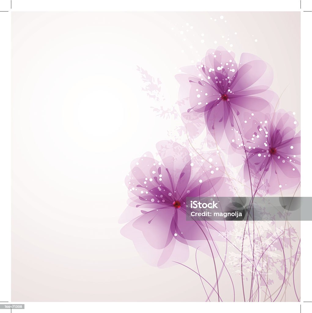 Vecteur fond avec des fleurs - clipart vectoriel de Abstrait libre de droits