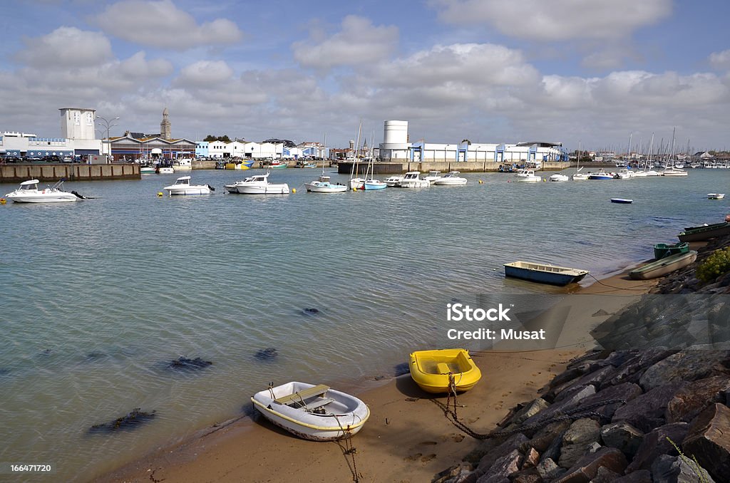 Hafen von Saint Gilles-Croix-de-Vie in Frankreich - Lizenzfrei Atlantik Stock-Foto