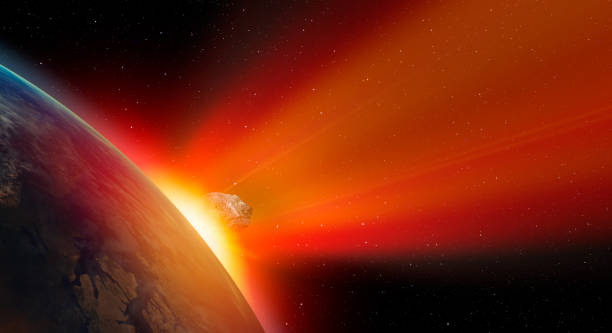 istock Attack of the asteroid on the Earth 1664918659
