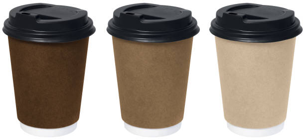 istock set of brown cardboard isolated disposable coffe cup with clipping path 1664924243