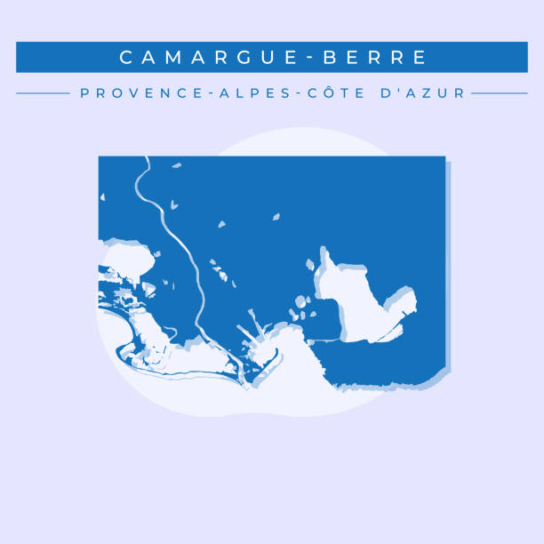 istock Vector illustration vector of Camargue-Berre map France 1664935156