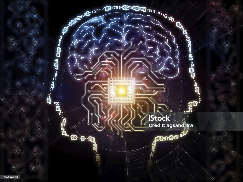 Naissance de l'Intelligence artificielle - Photo de Abstrait libre de droits