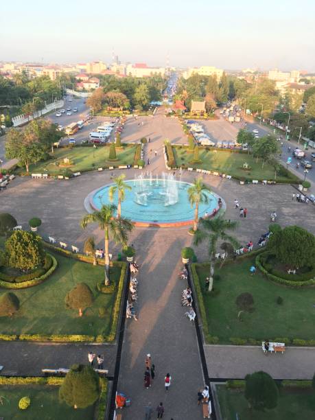 istock Fountain at Patuxai Vientiane, Laos 1664990190
