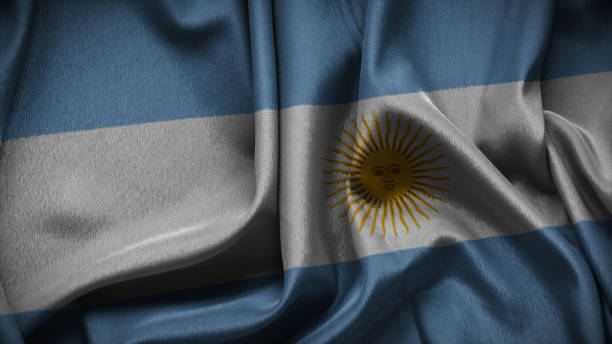 istock Argentina national flag of background. 1665059041